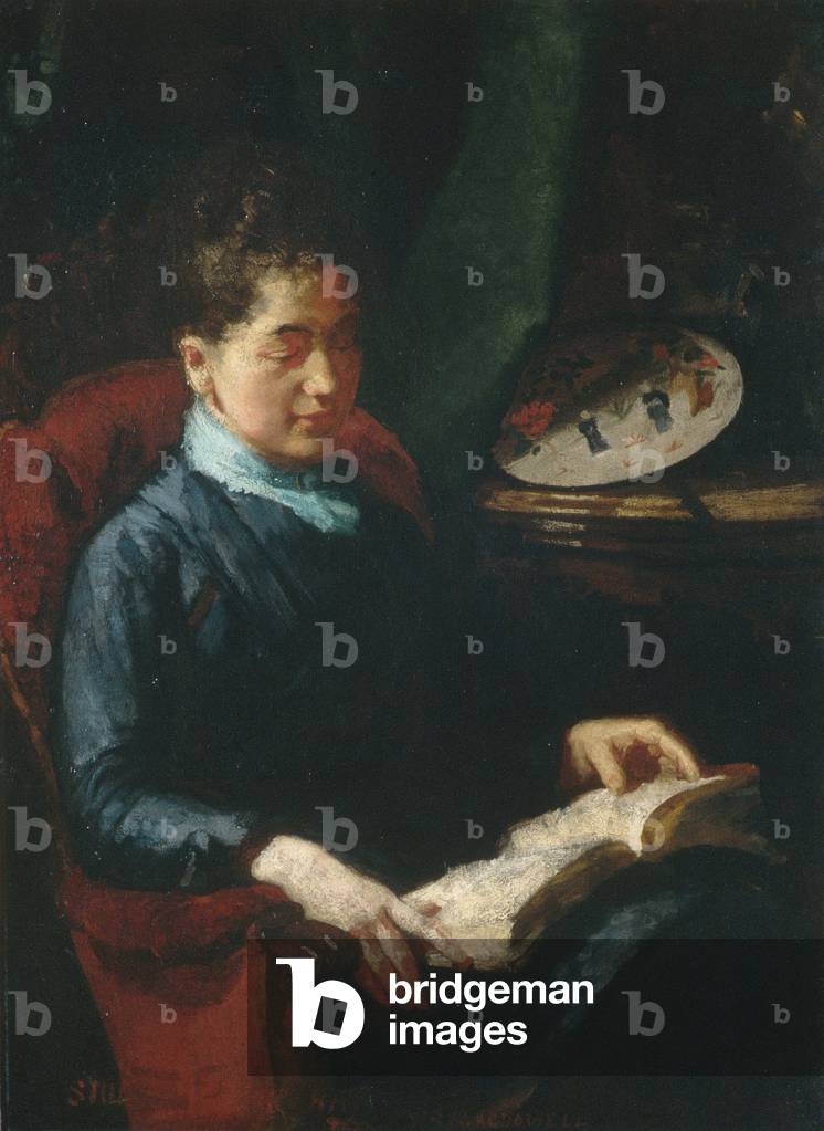 Woman Reading, 1879-84 (oil on canvas)