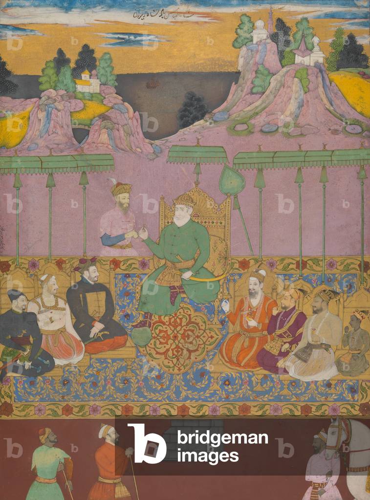 The House of Bijapur, c.1680 (ink, opaque watercolor, gold, and silver on paper)