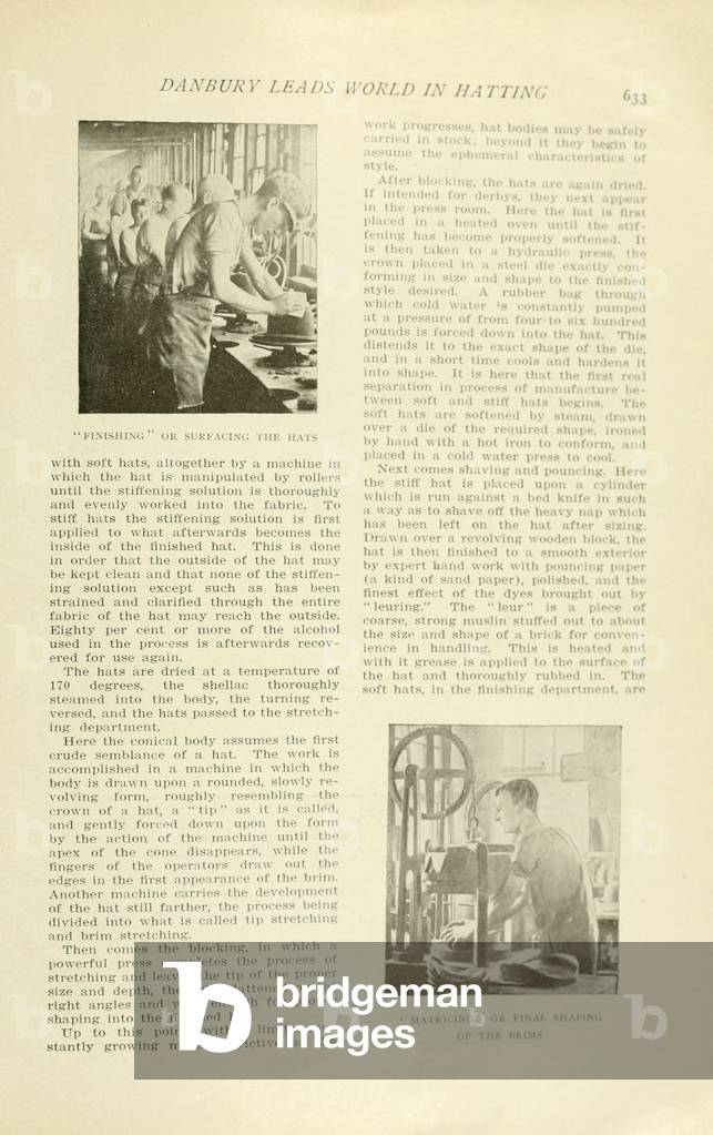 'Danbury Leads the World in Hatting' by J. Moss Ives, from The Connecticut Magazine v.7, 1901-03 (print)