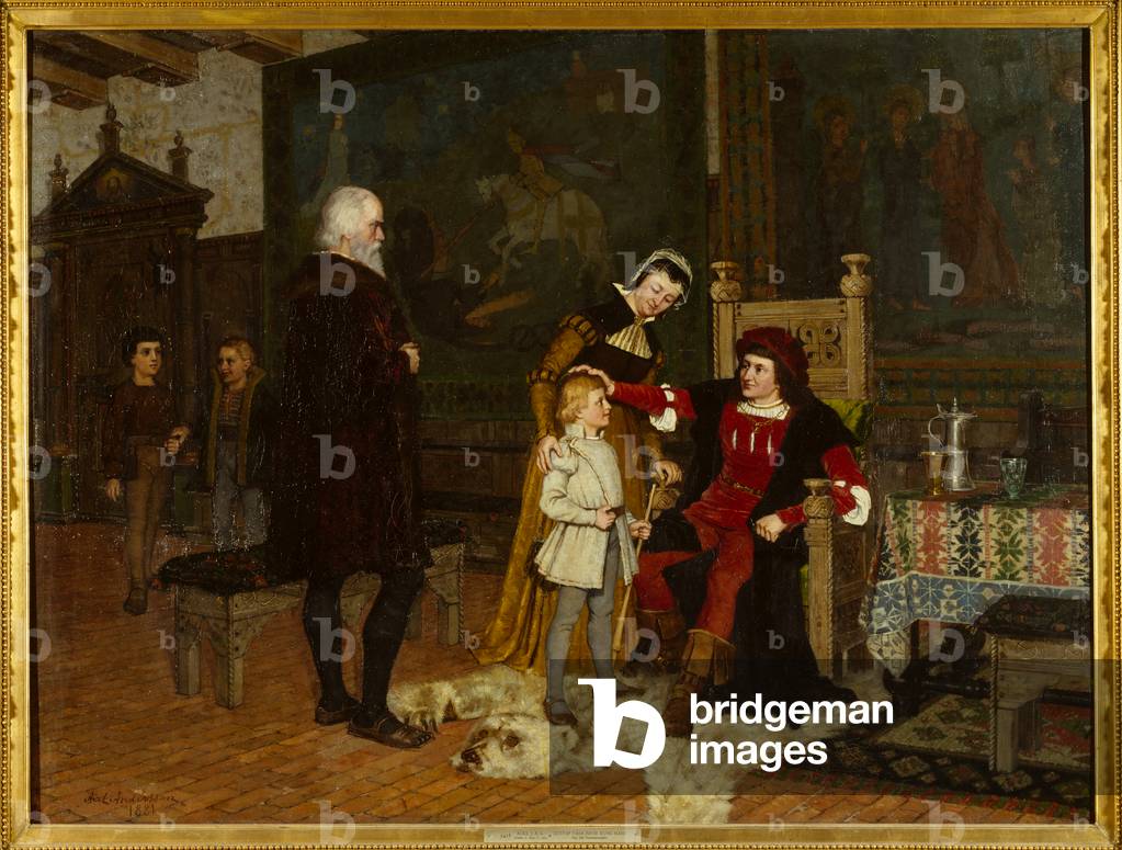 King Gustav I Vasa (c.1496-1560) of Sweden and King Hans (1483-1513) 1881 (oil on canvas)