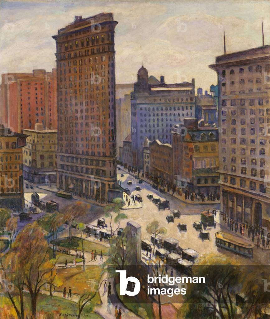 The Flatiron Building, 1919 (oil on canvas)