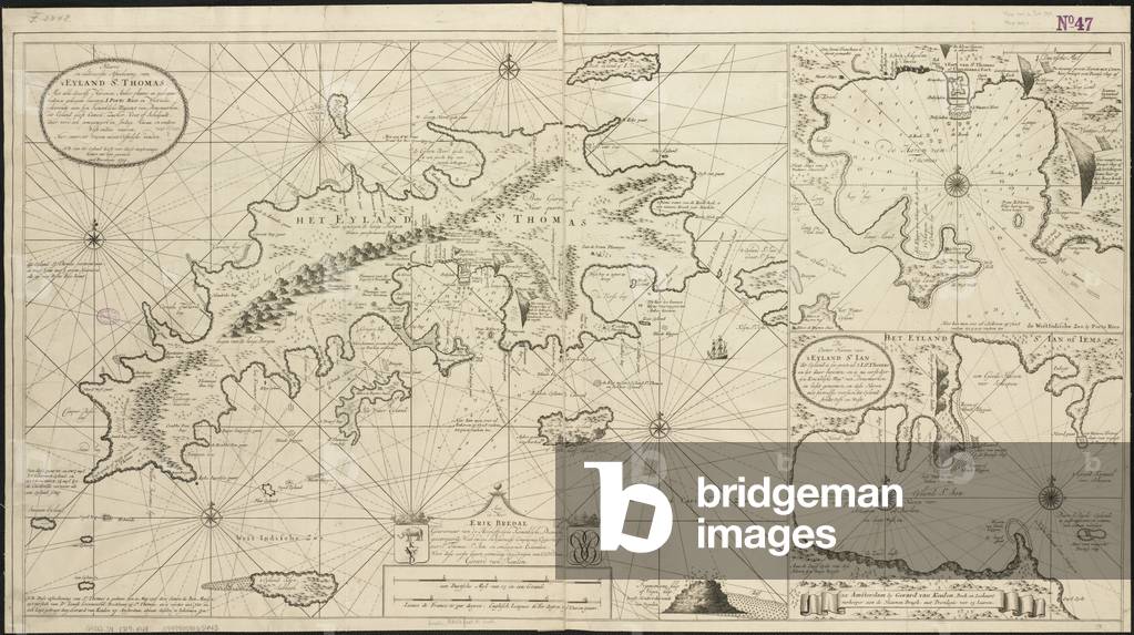 Islands of St. Thomas and St. John, 1719 (engraving)