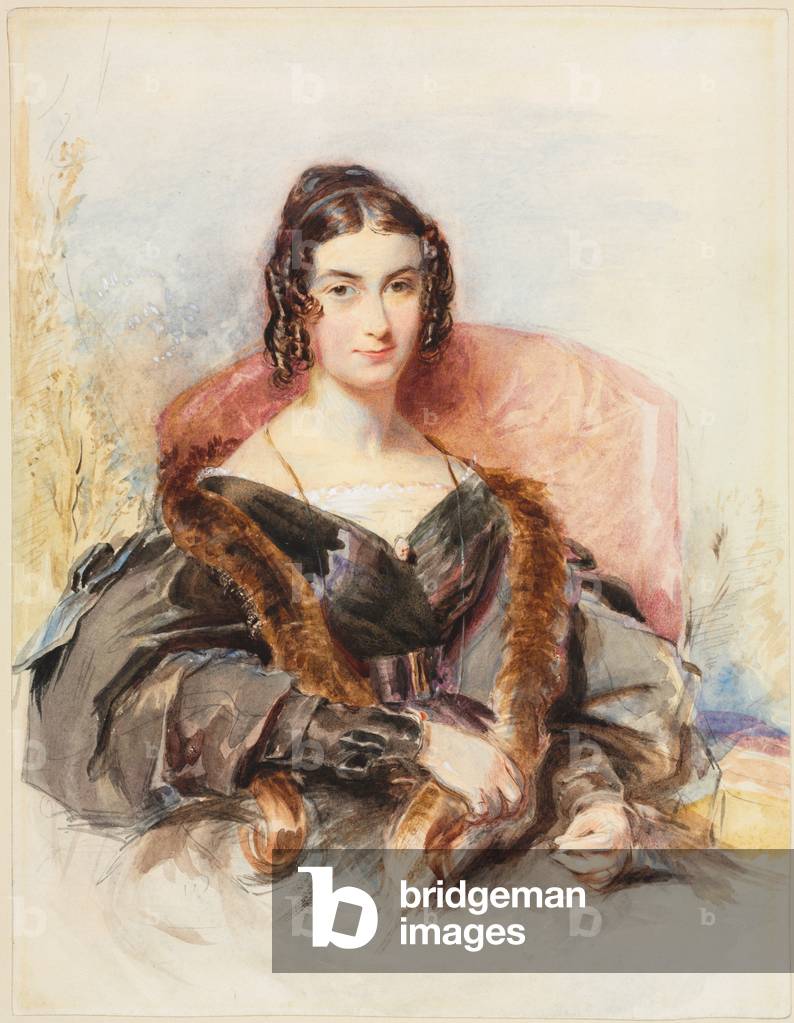 Image of Drawing depicting Portrait of a Woman 1830 by George Richmond