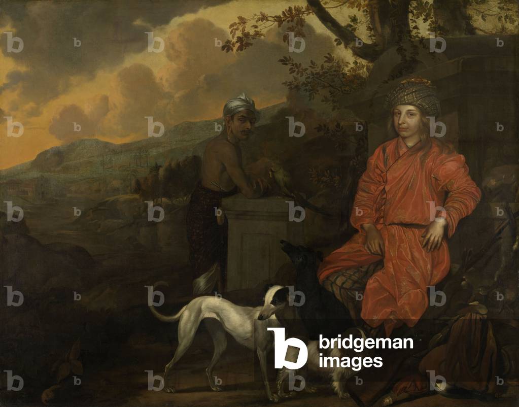 Portrait of Philippus Baldaeus and Gerrit Mossopotam, 1668 (oil on canvas)