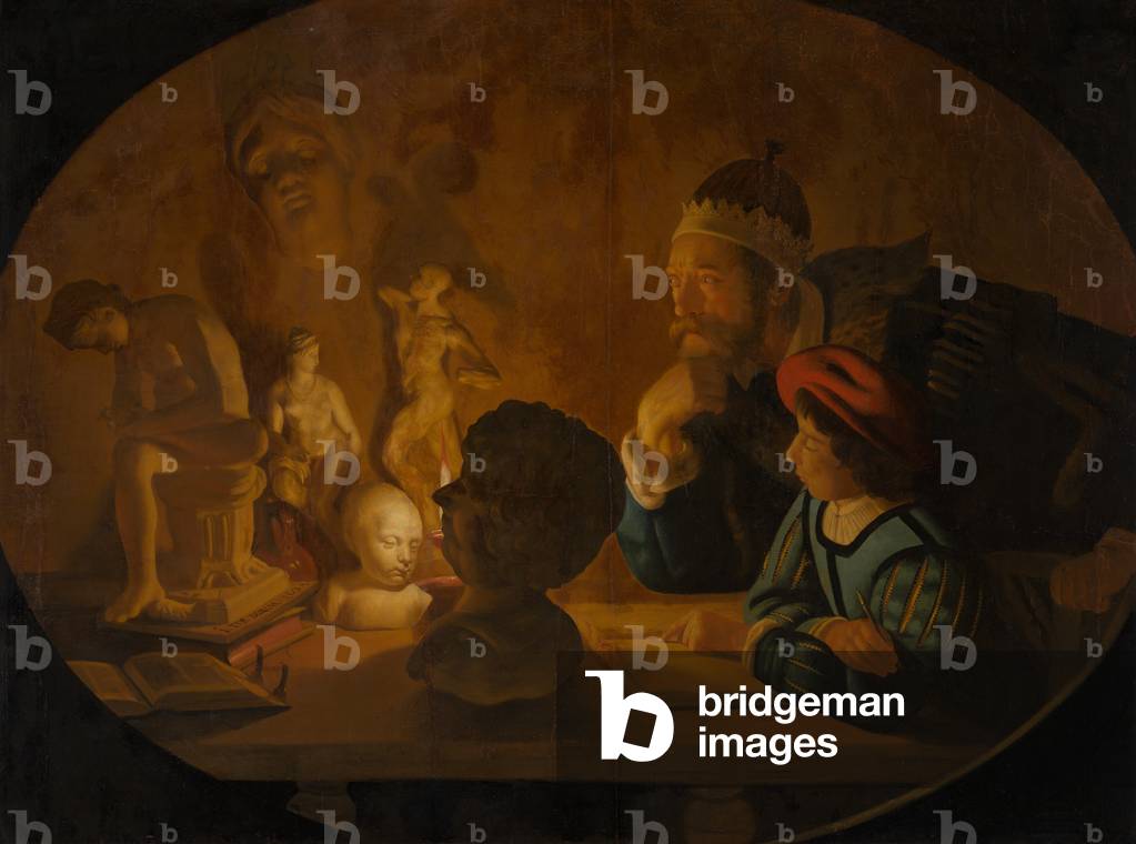 The Drawing Lesson, 1634 (oil on canvas)