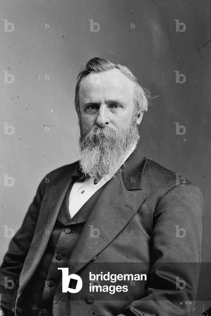President Rutherford B. Hayes, c.1870-80 (b/w photo)