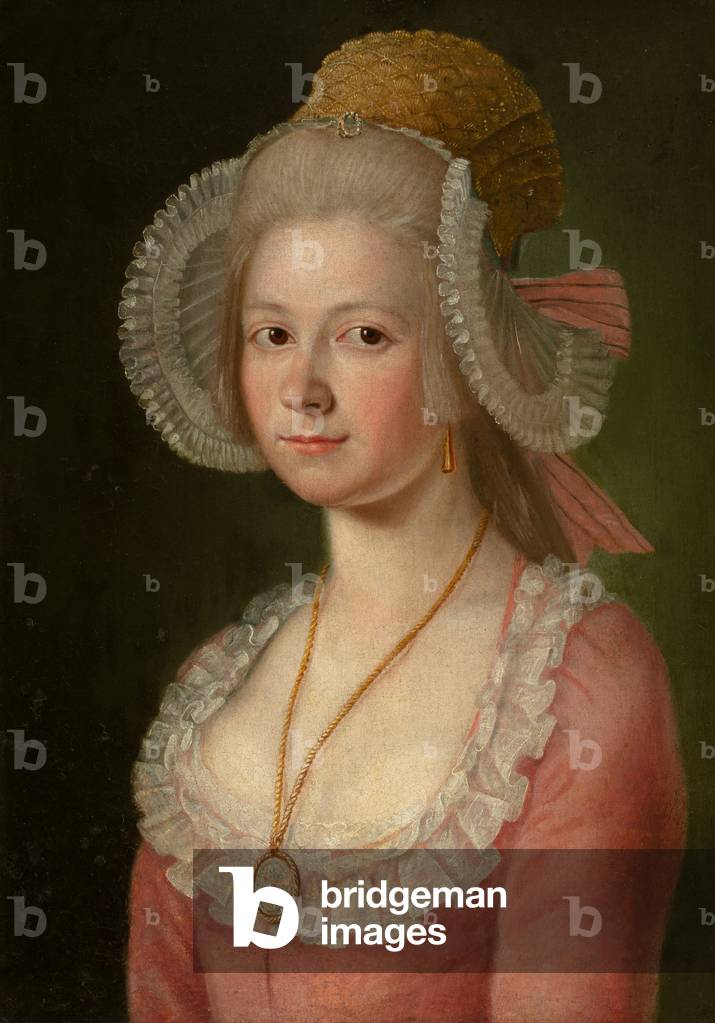 Portrait of a Lady with a Bonnet, 1785 (oil on canvas)