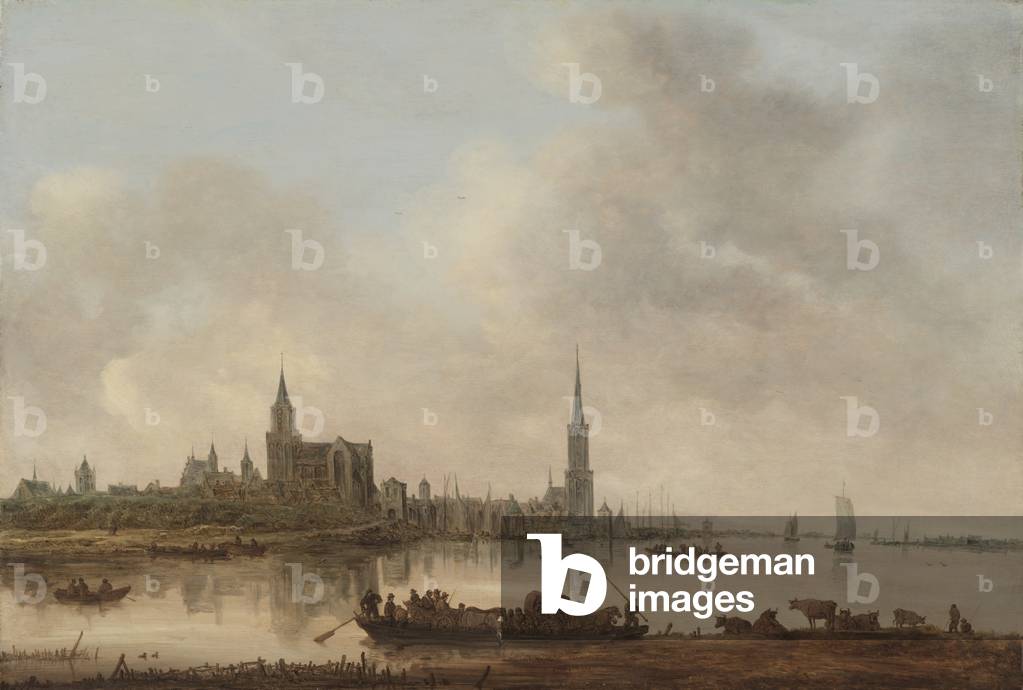Veduta di Emmerich, 1645 (olio su legno)