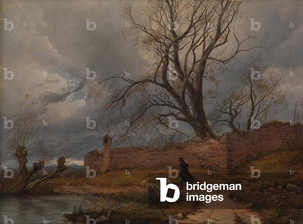 Wanderer in the Storm, 1835 (oil on canvas)