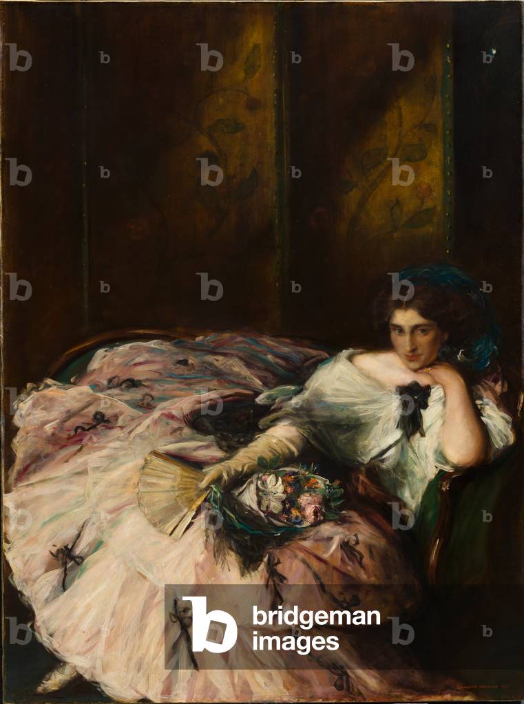 Immagine di Dipinto "Ricordo di un «ballo internazionale» (Ritratto di Miss Kathleen Bruce)" 1907 di Charles H