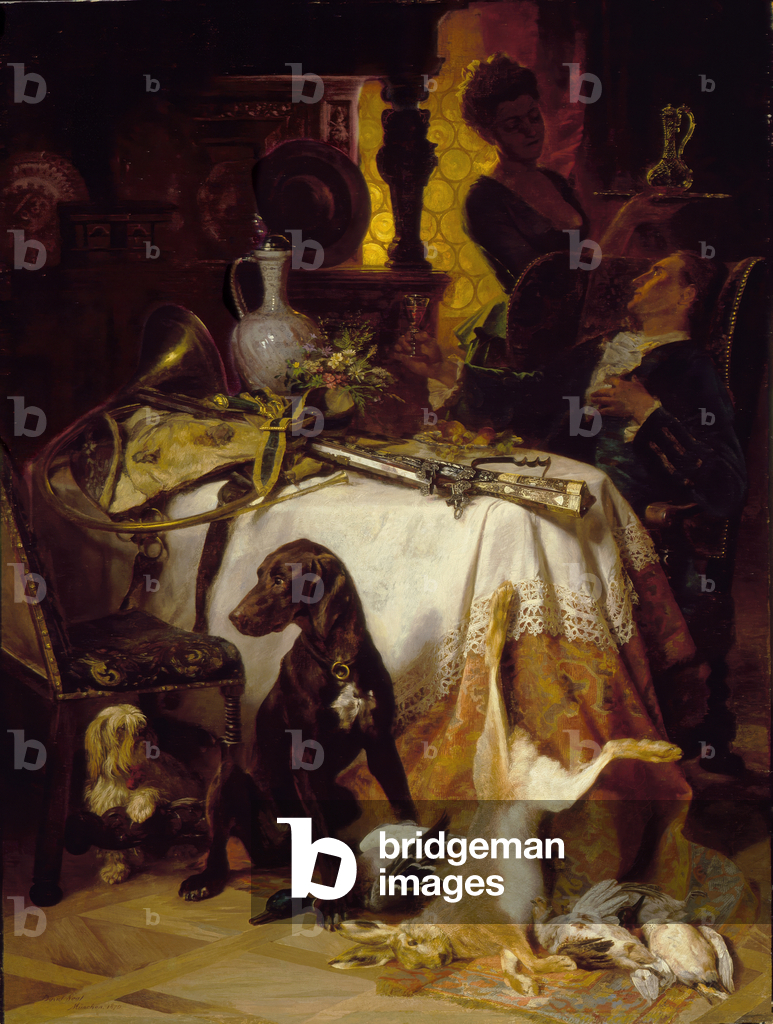 After the Hunt, 1870 (oil on canvas)