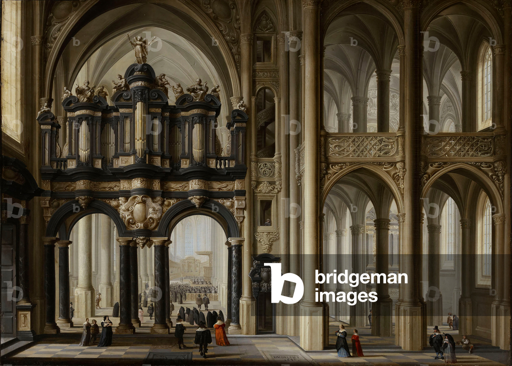 A Church Interior, 1642 (oil on panel)