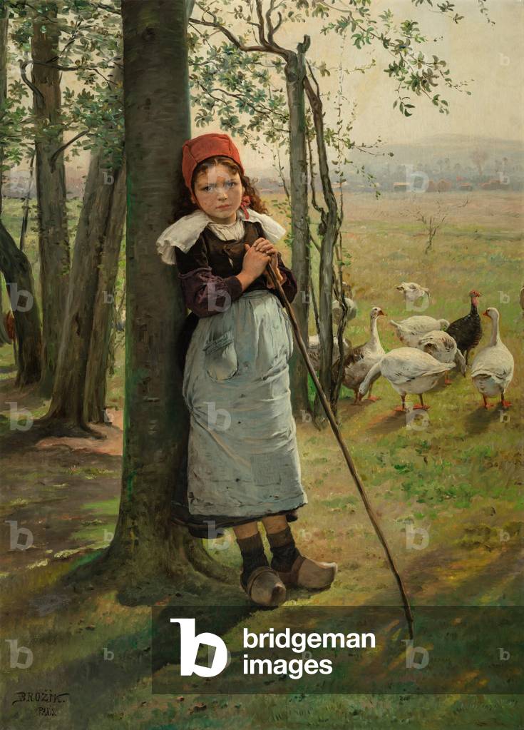 Goose Girl, c.1880 (oil on canvas)