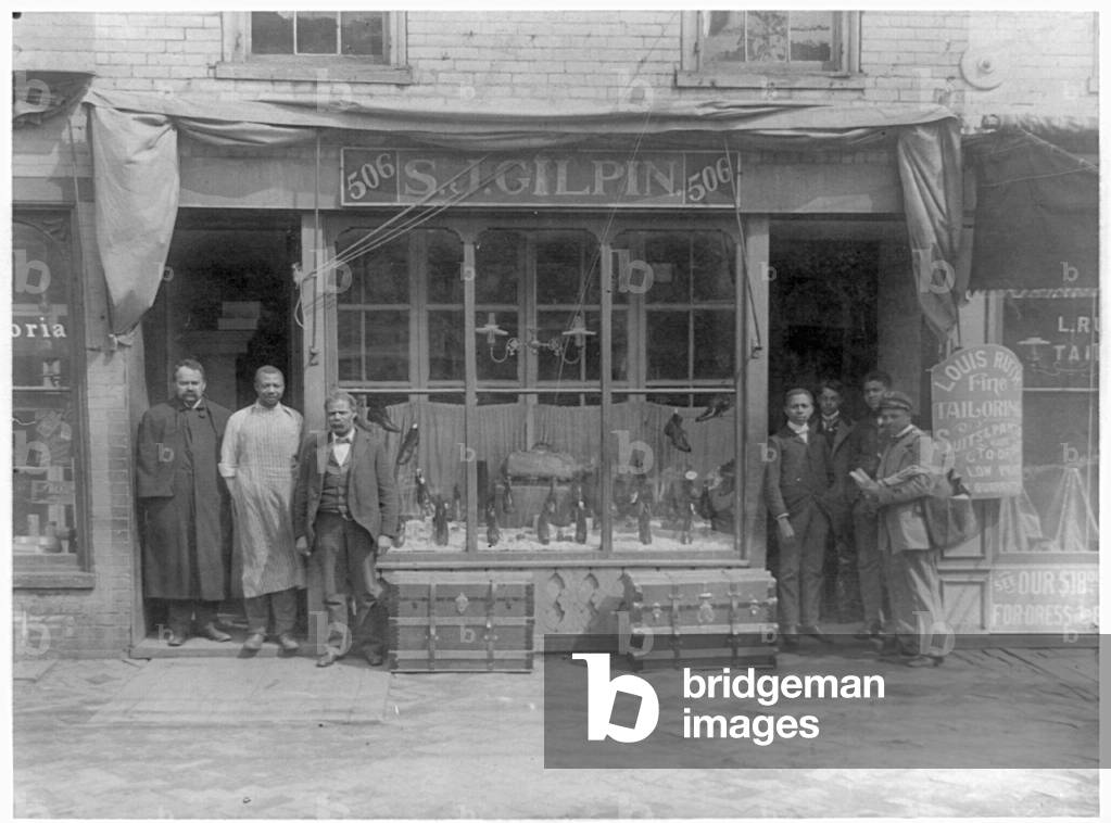 S.J. Gilpin shoe store, Richmond, Virginia, c.1899 (b/w photo)
