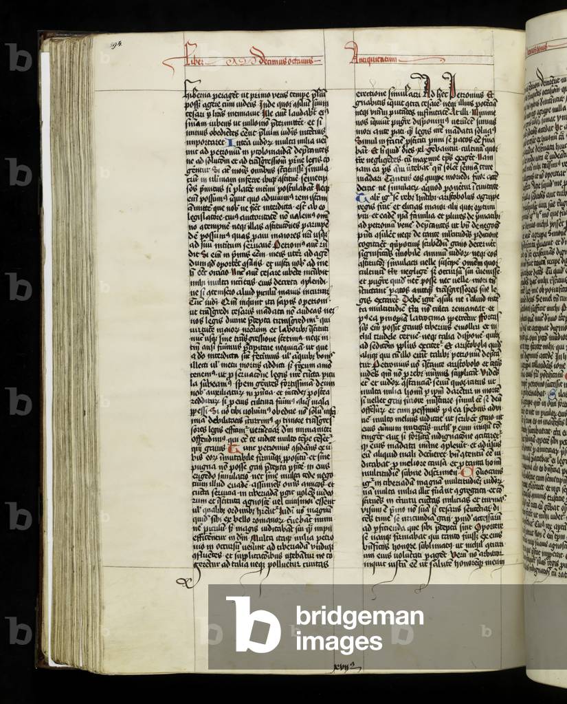 Page 294 from Book 18 of 'Antiquitates Iudaice' by Josephus Flavius, Tyniec, 1466 (ink on parchment)
