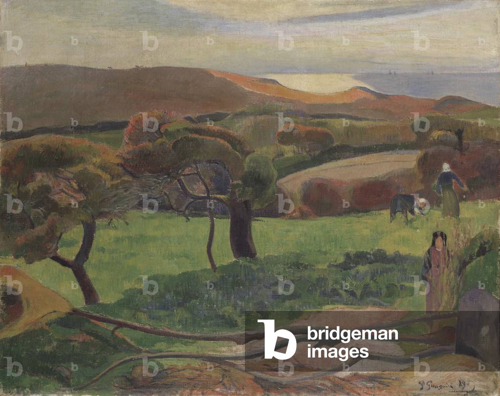 Landscape from Bretagne, 1889 (oil on canvas)