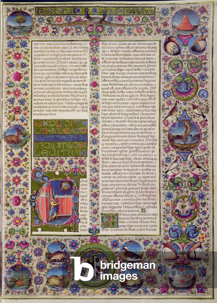"Fol.44r Eröffnungsworte von Leviticus", 15. Jahrhundert von Italian School