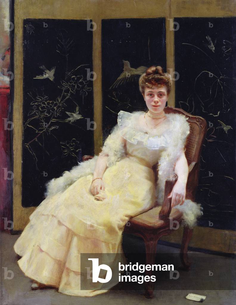 Bild von Gemälde "Warten", 1901 von Ernst Philippe Zacharie