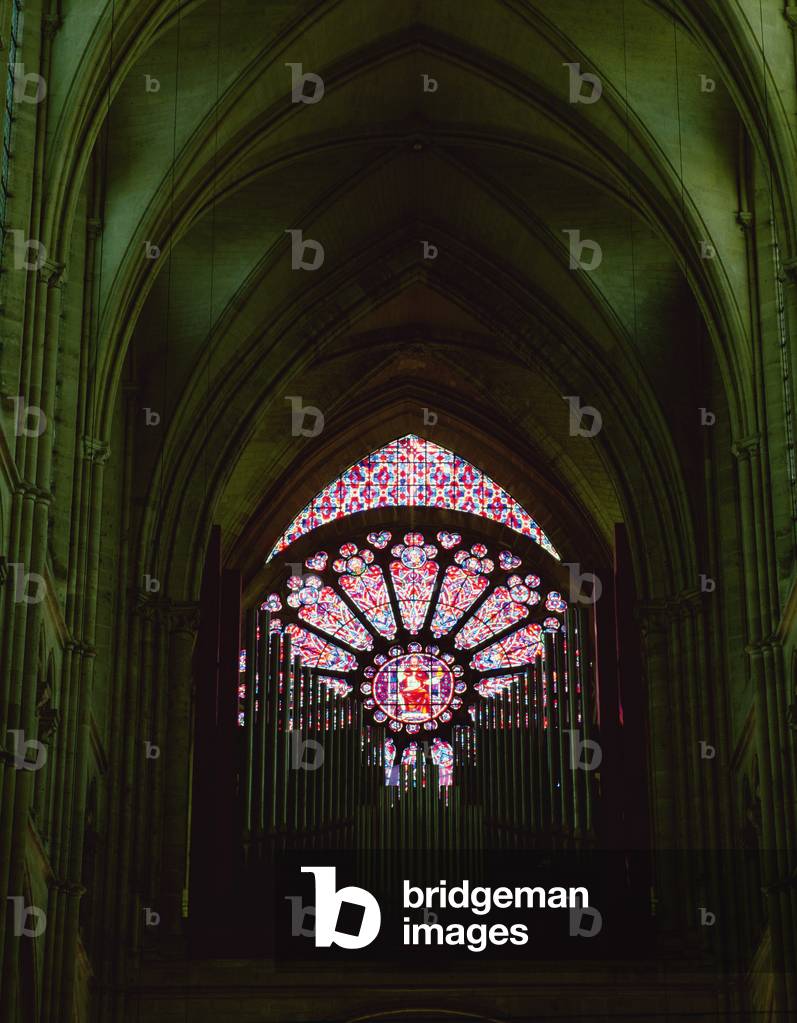 West rose window (stained glass)