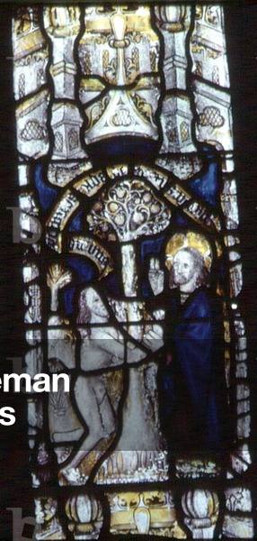 Eve and God, British, 15th century