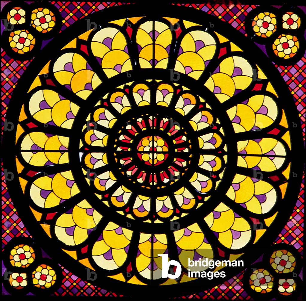 Rose window (stained glass) (see also 220853)
