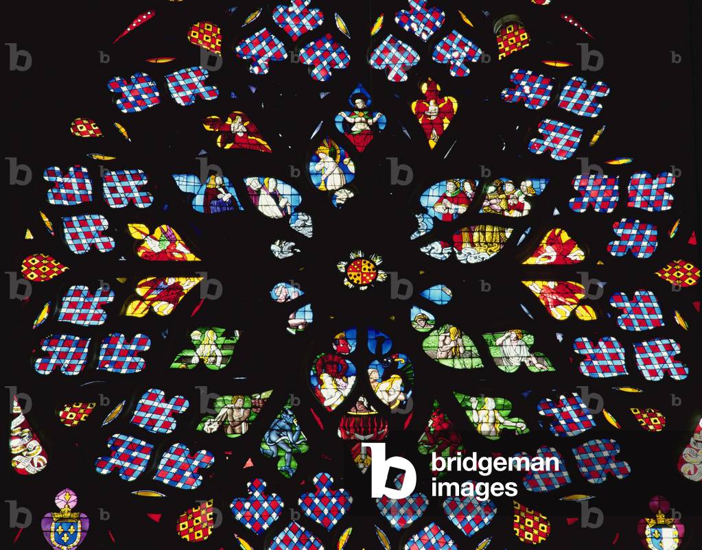 South rose window (stained glass)