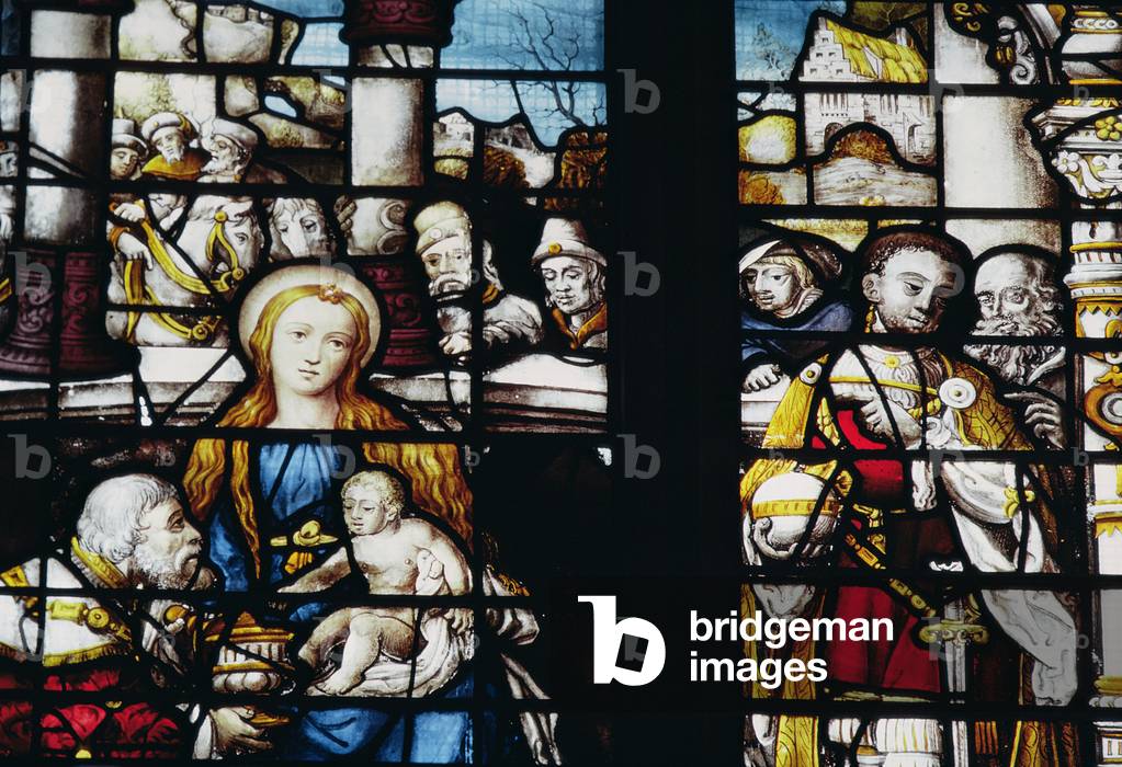 Adoration of the Magi, 14th century (stained glass)