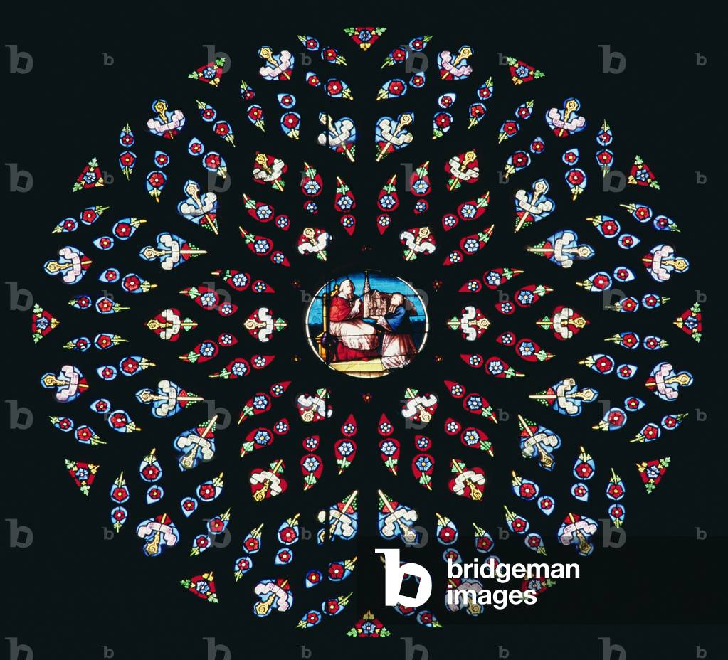 West rose window, c.1535 (stained glass)
