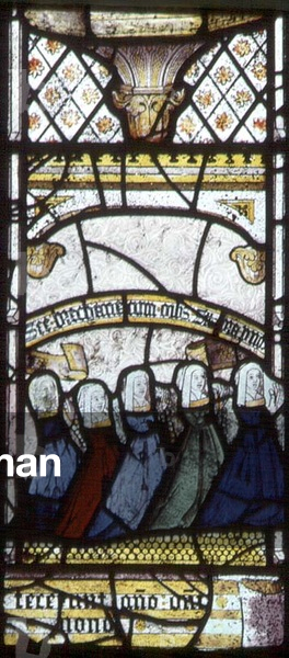The Harys Window (donors) 15th century