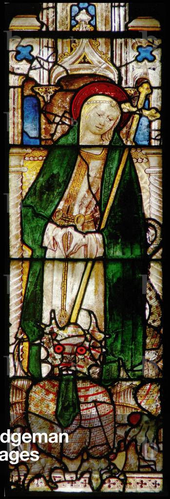 Window depicting St. Margaret (stained glass)