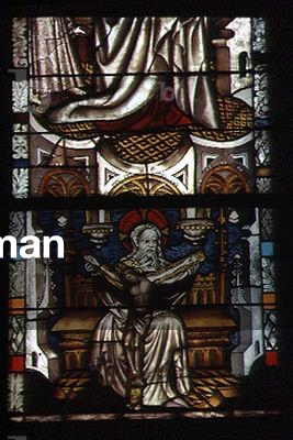 The Trinity, by Boppard, English, 1440-46 (stained glass)