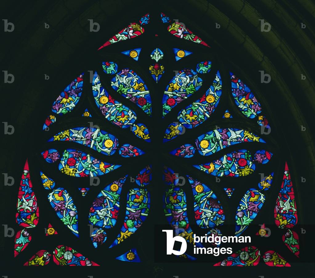 Tympanum rose (stained glass)