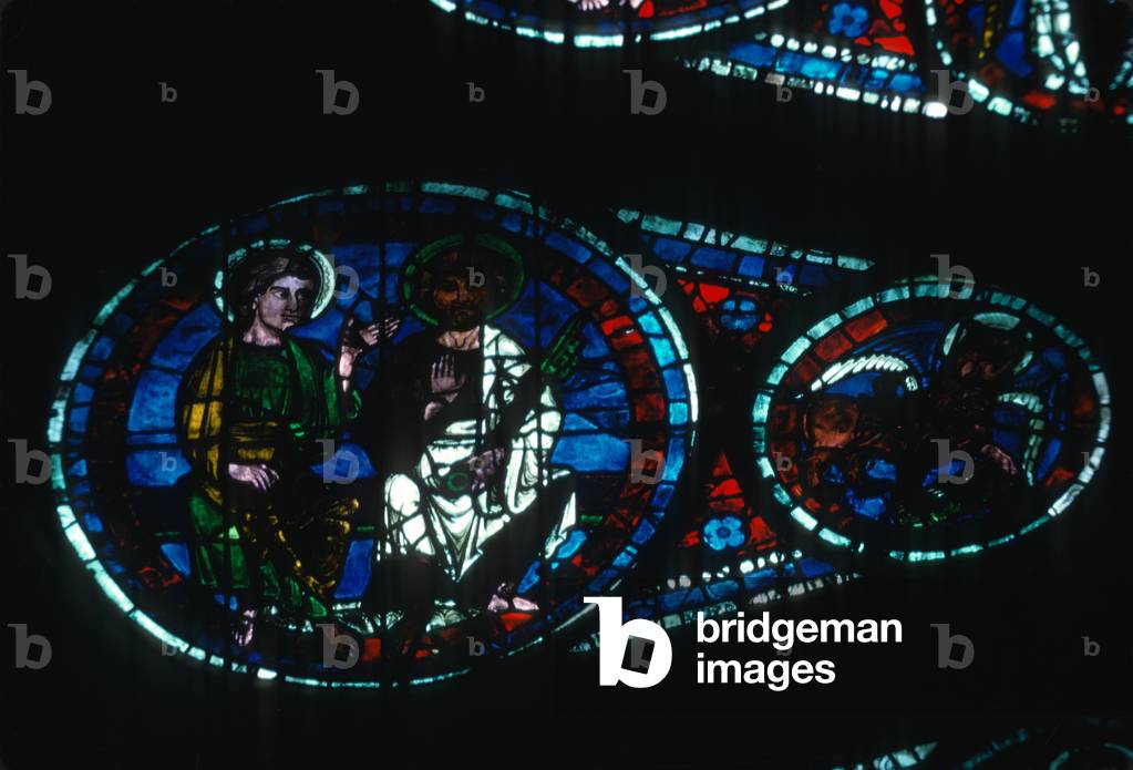 West rose window (stained glass)