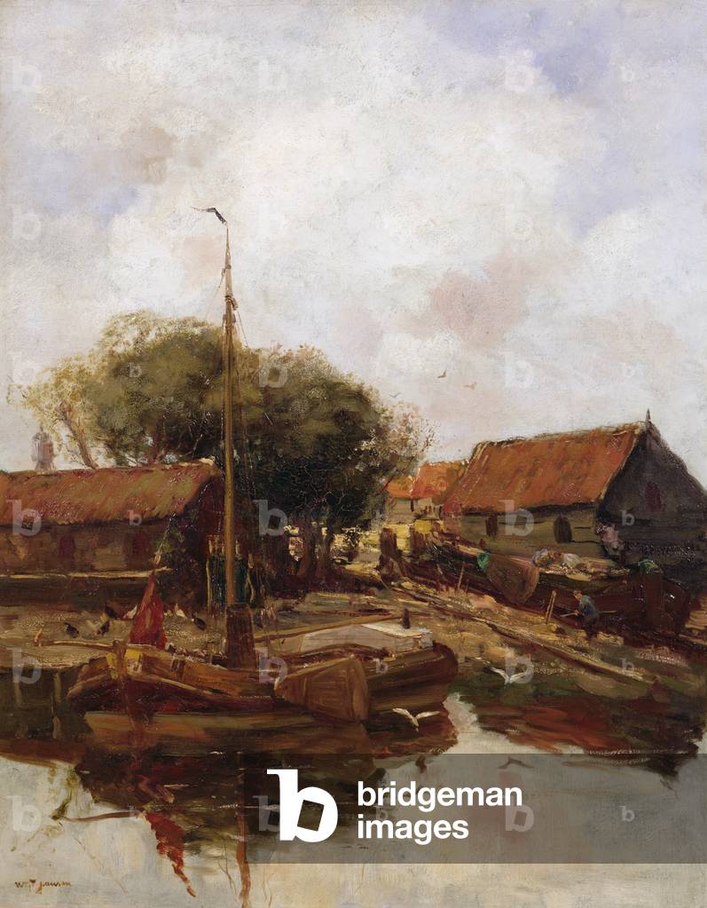 The Shipbuilders Yard (oil on canvas)