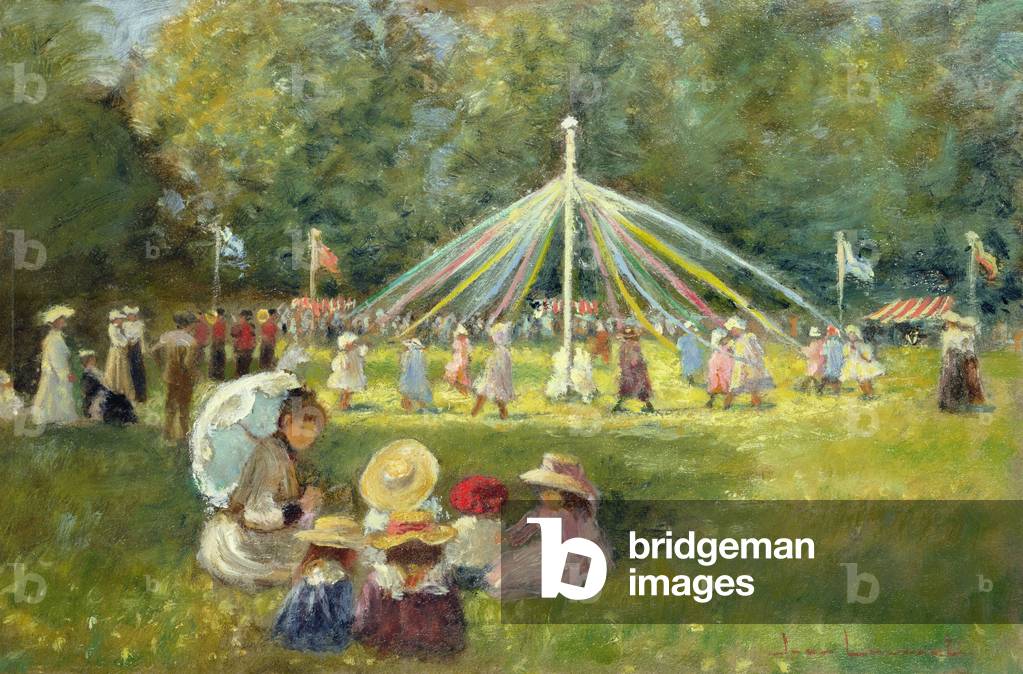 At the Fete (oil on canvas)