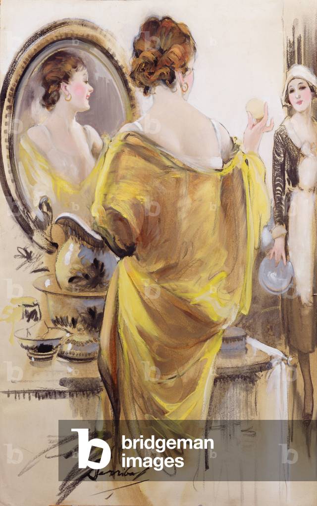 Preparing for the Ball (w/c on paper)