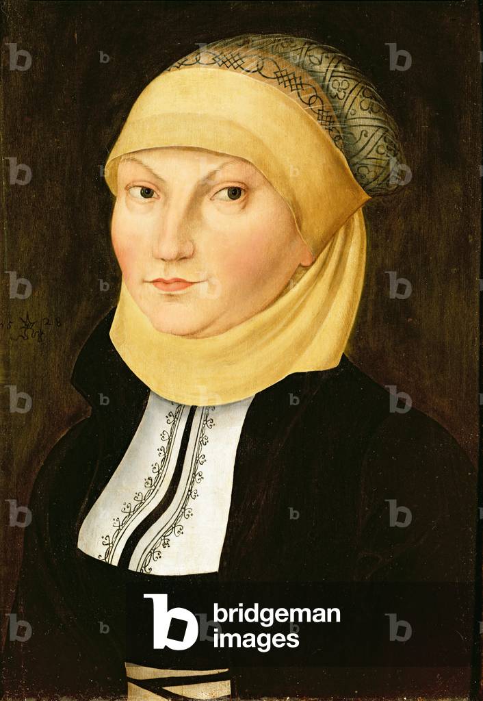 Katharina Luther (nee von Bora), 1528 (oil on panel)
