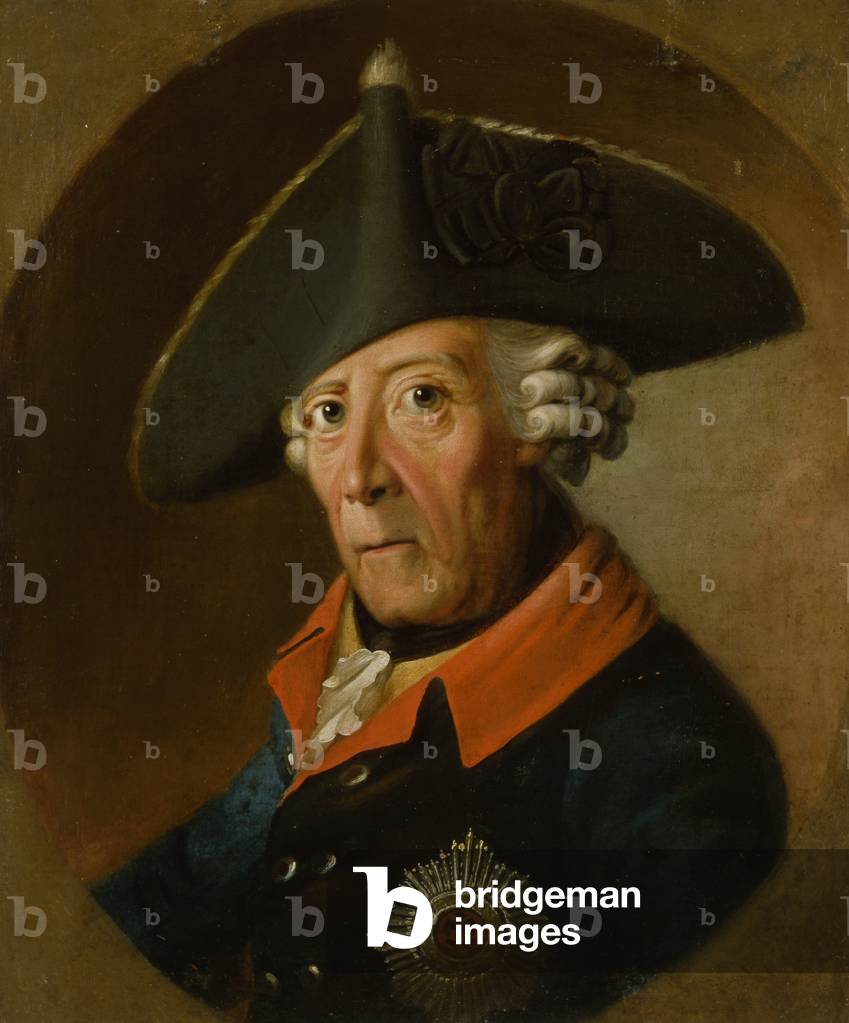 Frederick II the Great of Prussia, (oil on panel)