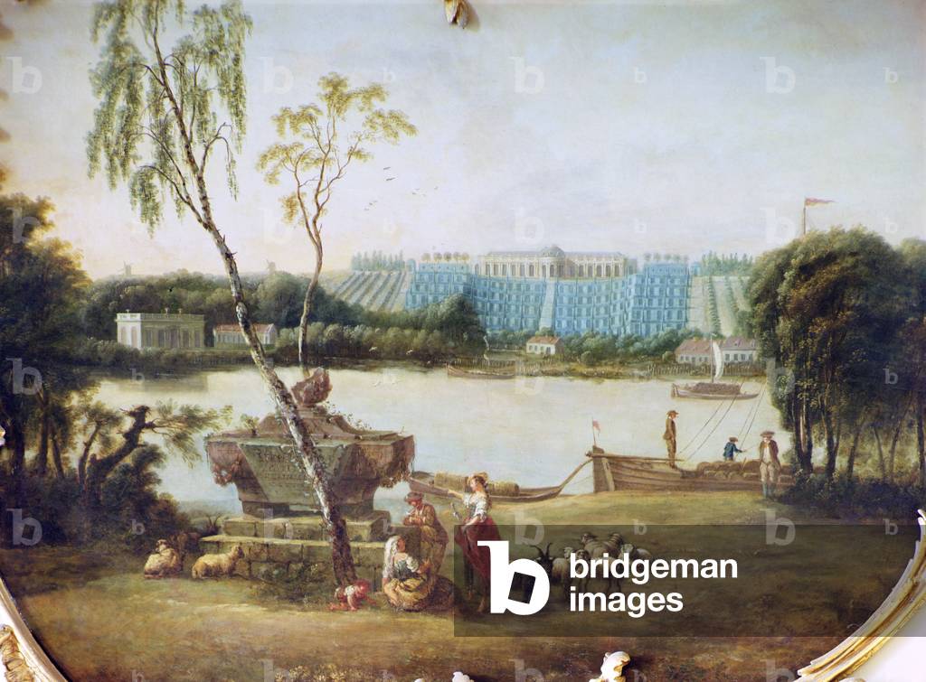 Construction of the terraces at Schloss Sanssouci, 1747 (oil on canvas)