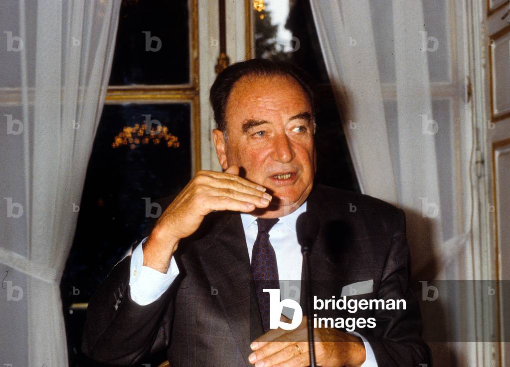 Maurice Faure, French Minister of Public Facilities and Housing September 22, 1988 (photo)