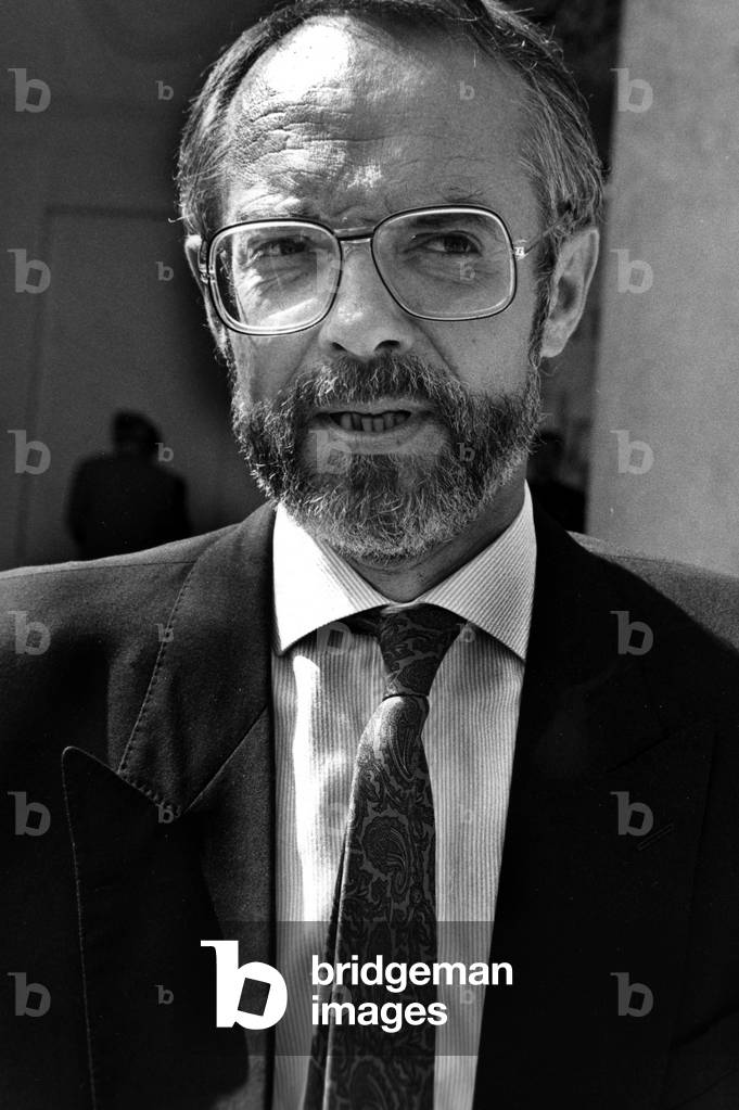 French Philippe Marchand Becomes Minister of The Interior, January 29, 1991 (b/w photo)