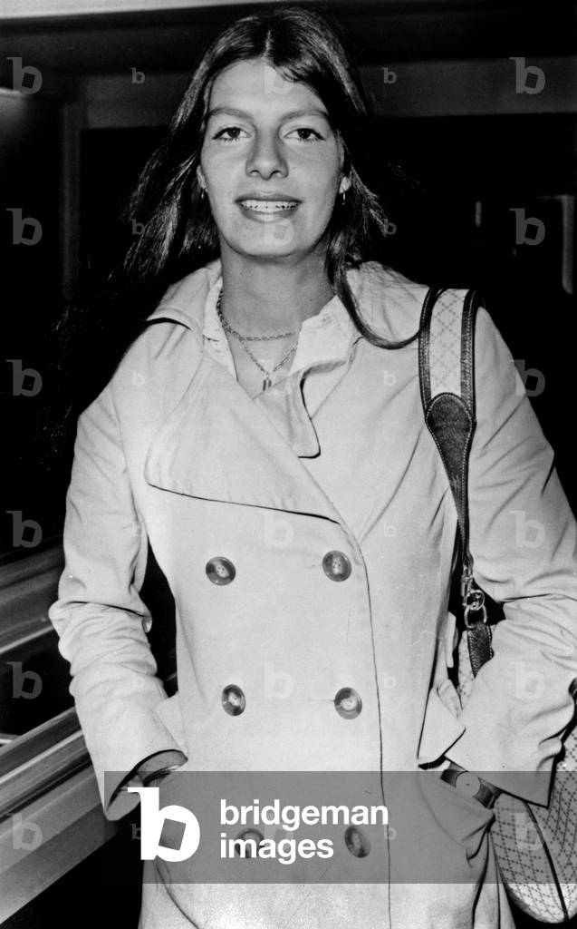Yasmina Khan, Daughter of Alikhan and Ritahayworth, July 16, 1970 (b/w photo)