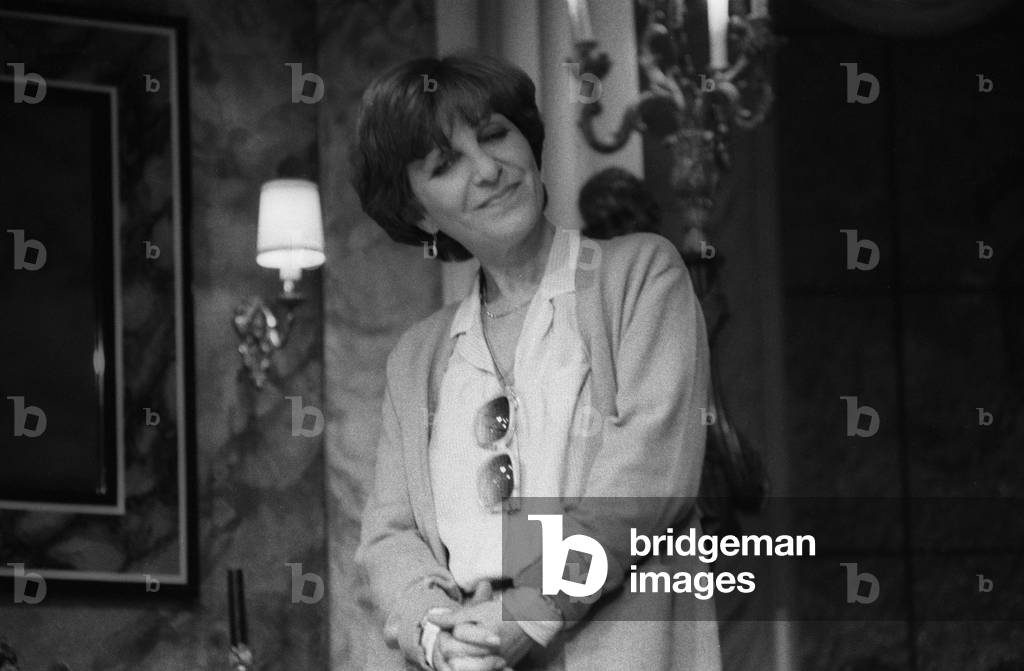 French actress Maria Pacome in JeanPoiret's play 'Joyeuses Paques' at the Theatre du Palais-Royal in Paris, on January 18, 1980