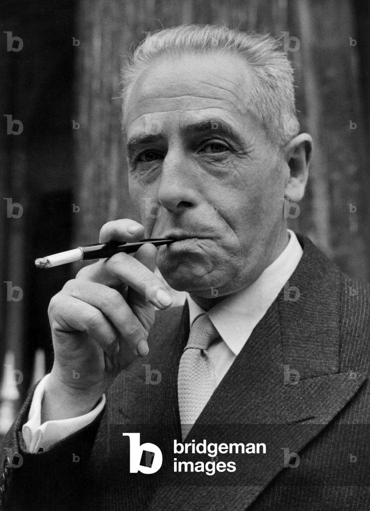 Georges Limbourg Wins Prix De La Nuit De La Poesie June 19, 1956 French Poet Georges Limbourg Win A Poetry Prize June 19, 1956 (b/w photo)