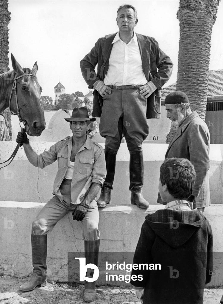 Le Grand Carnaval De Alexandrearcardy Avec Philippe Noiret Et Michel Creton 1983 (b/w photo)