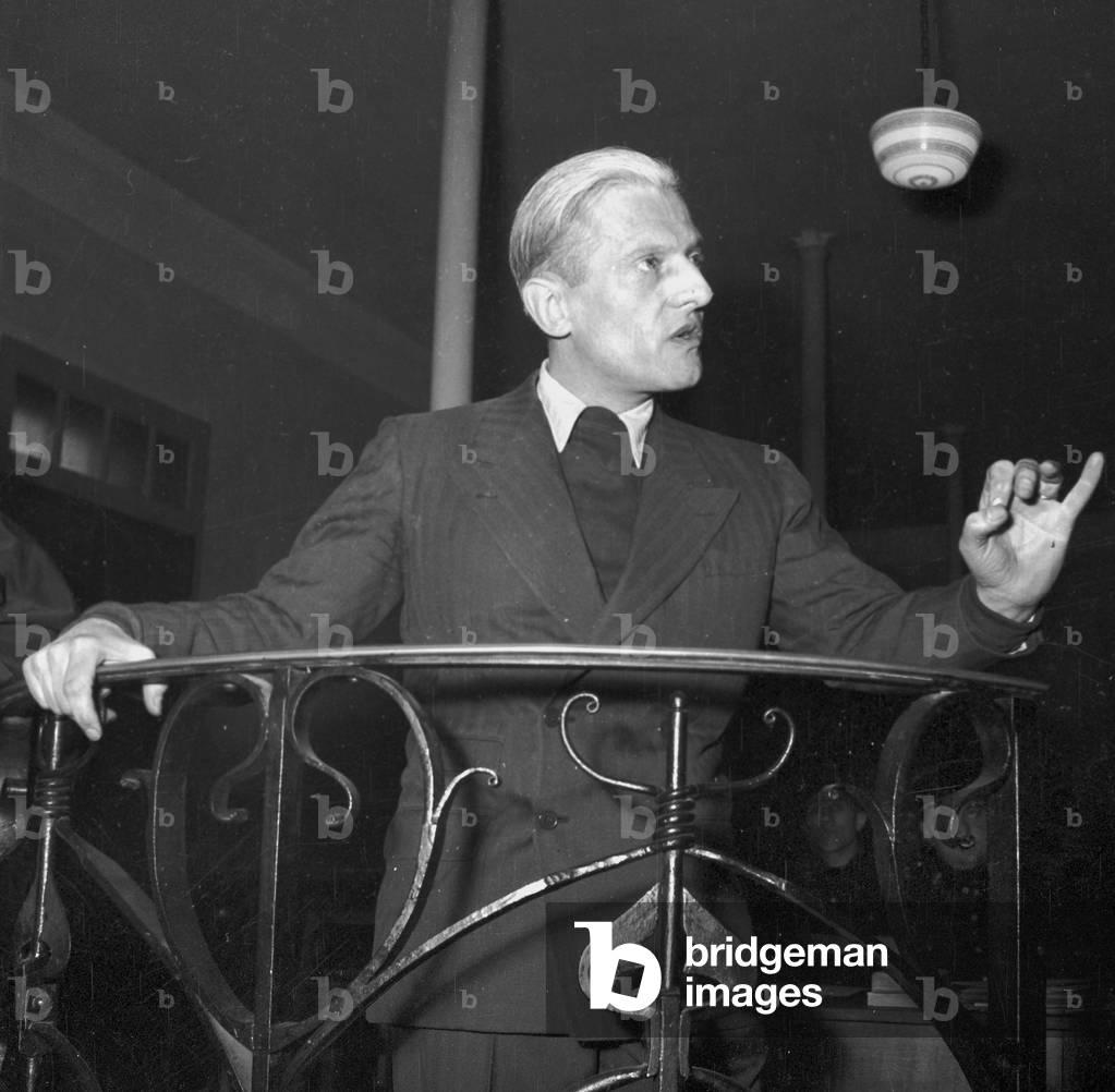 Trial of Karl Epting, Paris, February 28, 1949 (Accused of Spoliation of Works of Art Belonging To Jews during Occupation of France, Ww2) : here Otto Abbetz (Former German Ambassador in Paris) (b/w photo)