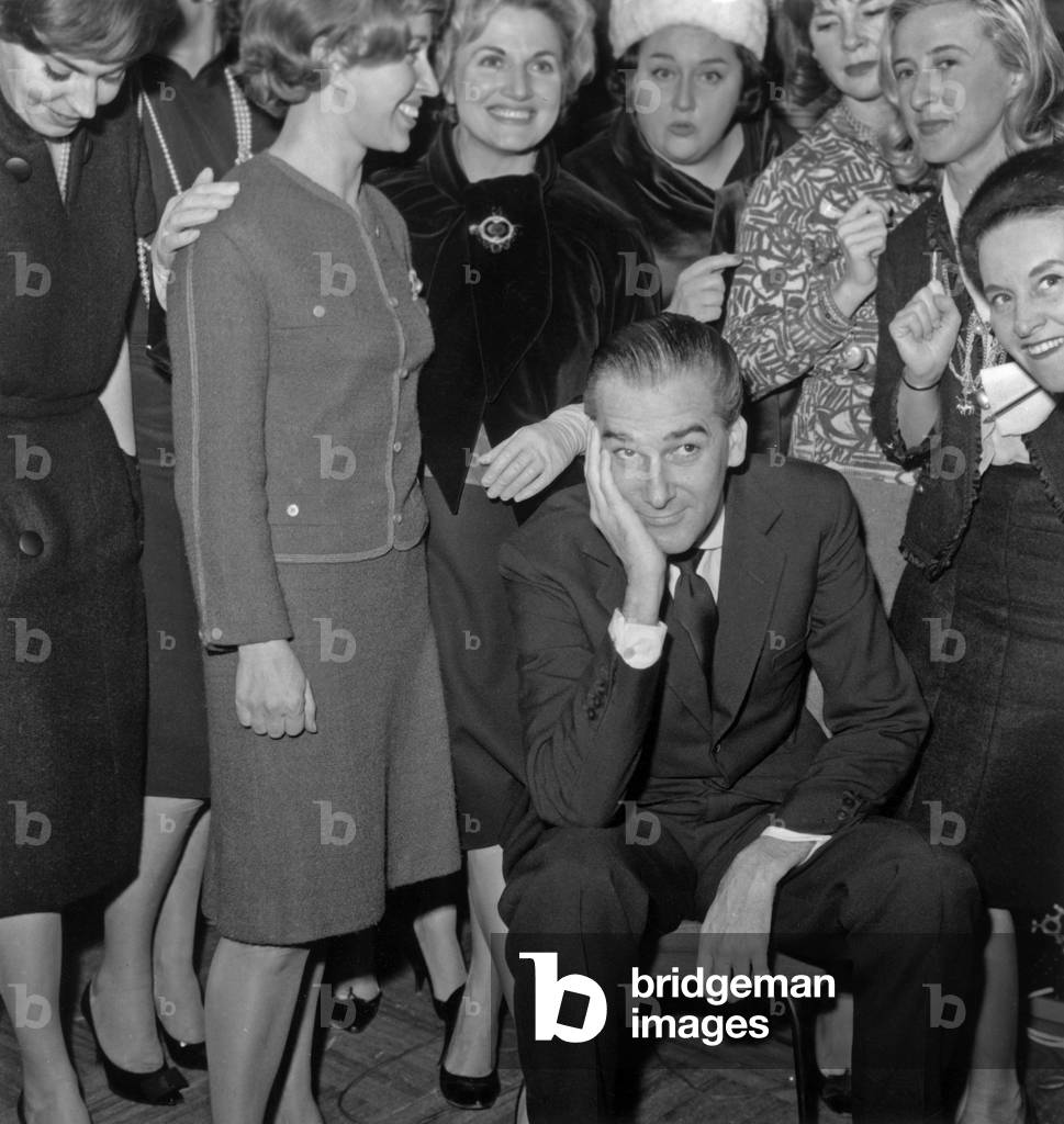Jose Luis De Villalonga Spanish Novelist and Actor Receiving Prize January 8, 1962 (b/w photo)
