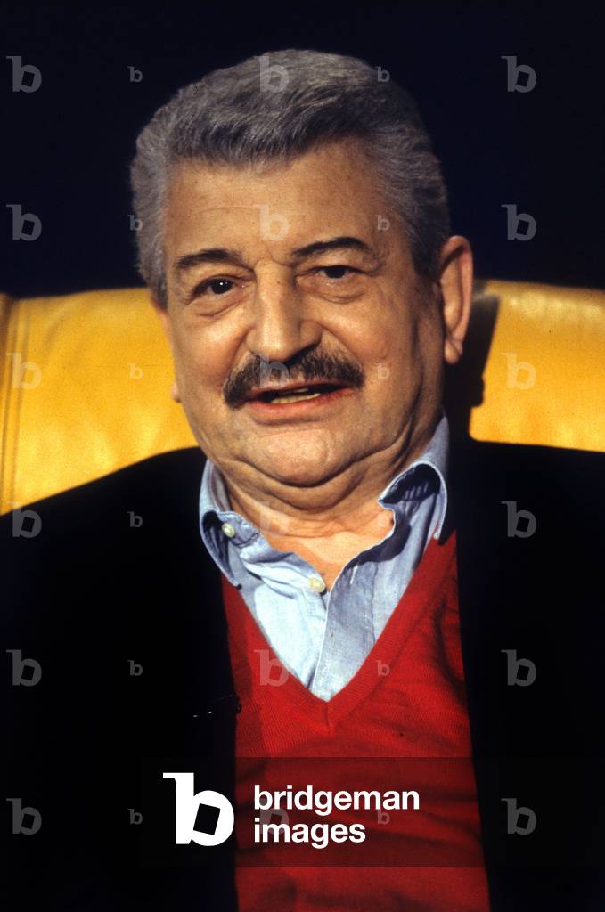 French Director Yves Robert April 1992 at French TV Programme (photo)