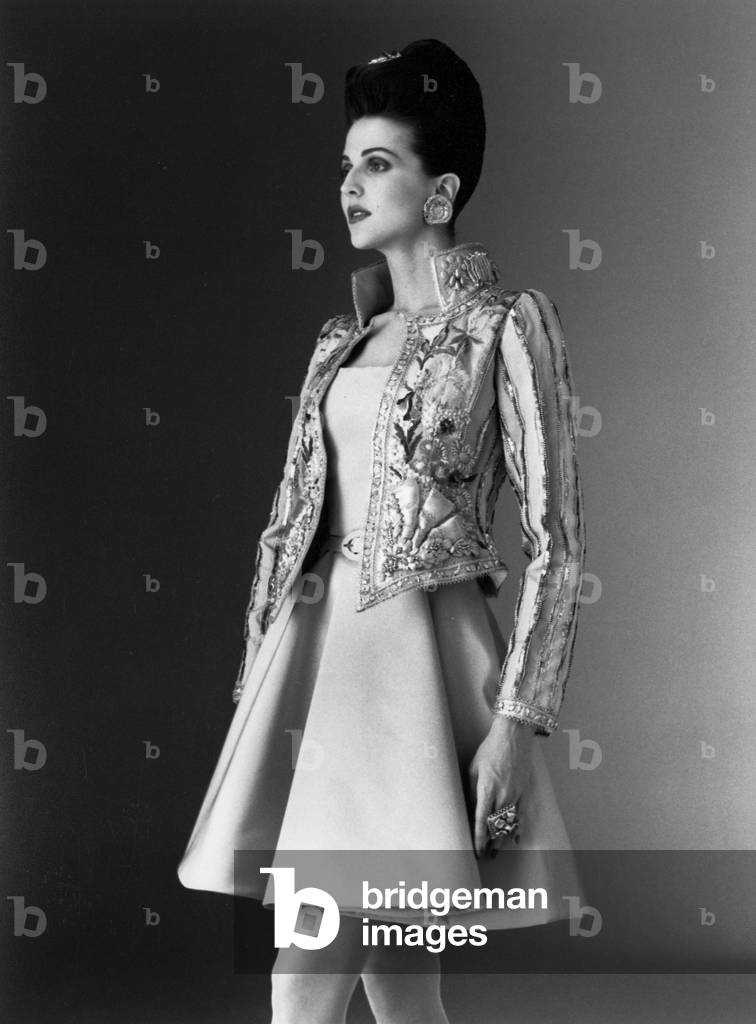 Fashion By Christian Lacroix : Haute Couture For Spring Summer 1991 (b/w photo)