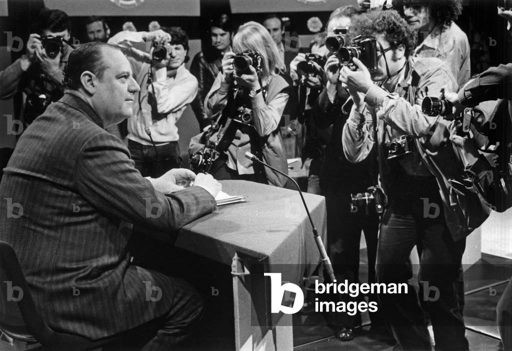 Raymond Barre, French Prime Minister, May 8, 1979 For Programme  (b/w photo)